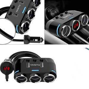 3'lü çakmak soketi 12V-24V 10A / ICCA114