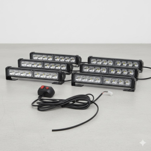 Space 6'lı 48 ledli çakar lamba kırmızı-kırmızı su geçirmez Çakar modlu