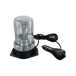 7 fonksiyonlu tepe lambası çakarlı mıknatıslı dikey model 12-30v kırmızı-mavi / LAIK537-1