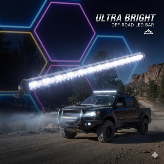 82cm 120W Beyaz Offroad Sis Lambası Premium kasa Güçlü Işık