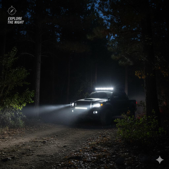 82cm 120W Beyaz Offroad Sis Lambası Premium kasa Güçlü Işık