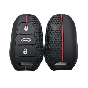 Anahtar kabı siyah-kırmızı çizgili / SYPD76