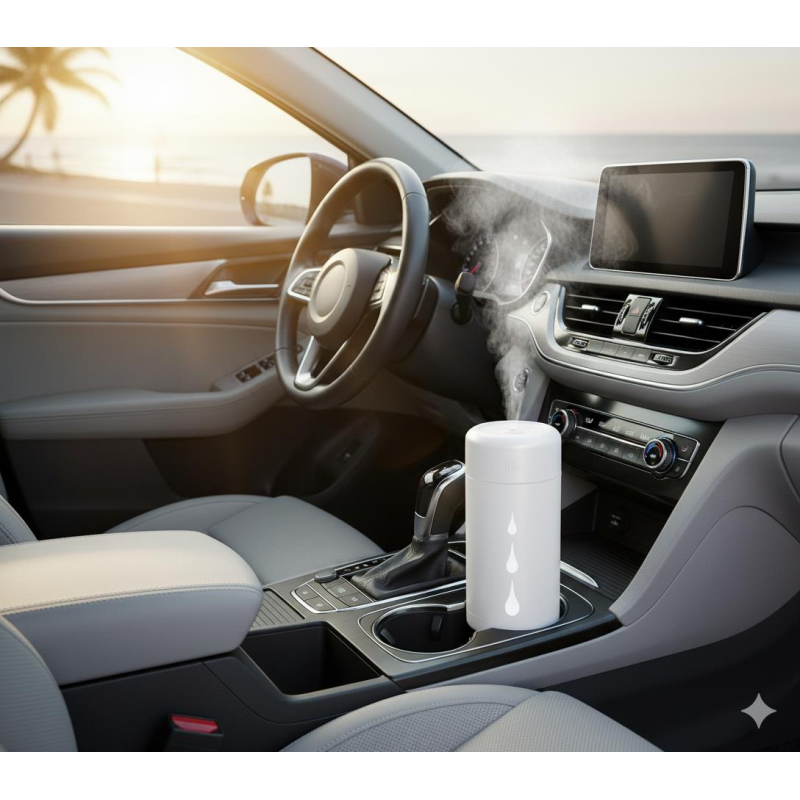 Space Buharlı hava temizleyici beyaz Araç içi-Ev-Ofis