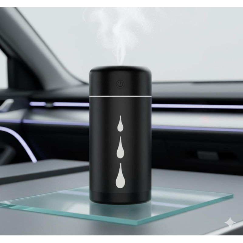 Space Buharlı hava temizleyici siyah Araç içi-Ev-Ofis
