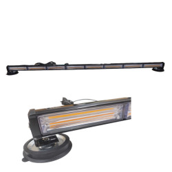118 cm Çakar lamba 8  cob Led 17 fonksyionlu 48W AMBER 12-30V  / LAPA198