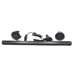Çakar lamba 12-32v esnek model 44cm vantuzlu çakarlı mavi-kırmızı / LAPA544