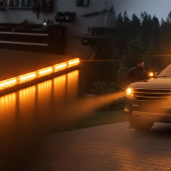 İkaz Uyarı ışığı sis Lamba 3W 48 Power Ledli 117 cm Turuncu Renk 12V