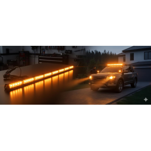 İkaz Uyarı ışığı sis Lamba 3W 48 Power Ledli 117 cm Turuncu Renk 12V