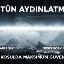 İkaz Uyarı ışığı sis Lamba 3W 48 Power Ledli 117 cm Turuncu Renk 12V