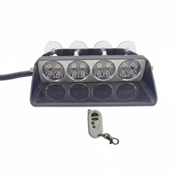 Cam İçi Uyarı ışığı veren Lamba Uzaktan Kumandalı 16 Led 24W 12V Kırmızı-Mavi