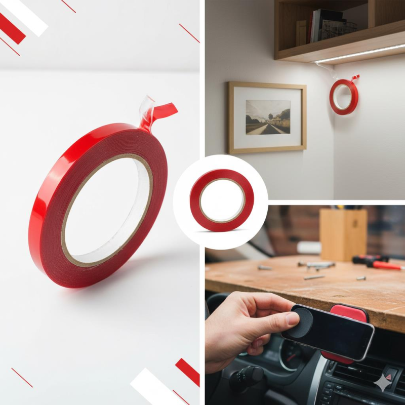 Çift Taraflı Şeffaf Süper Yapışkan Bant (1cm x 5m)