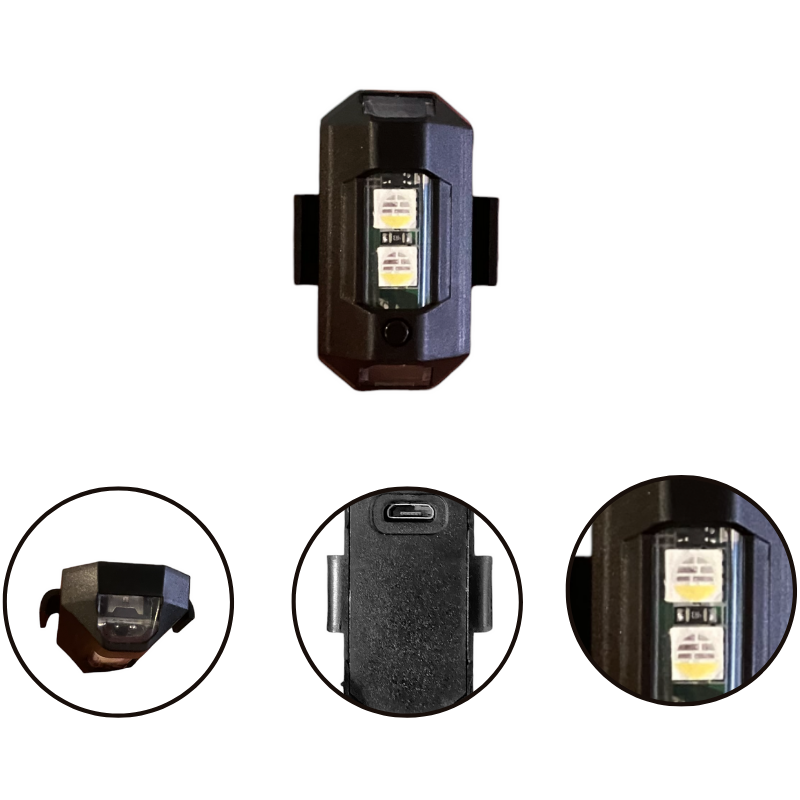 Çok fonksiyonlu 7 renk çakar 2'li ledli 5v / LAAM148