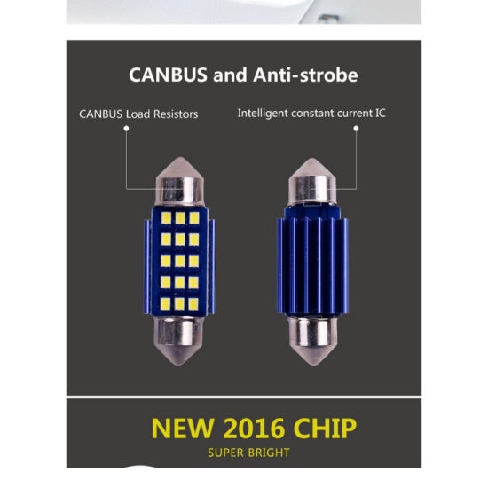 Dekoratif led ampul 12SMD CANBUS 31mm sofit ampul beyaz/ LAAM868 Dekoratif led ampul 12SMD CANBUS 31mm sofit ampul beyaz/ LAAM868