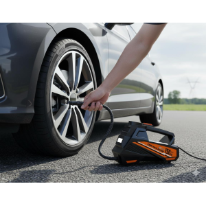 Premium Dijital hava kompresörü(Çakmaklık) 150 PSI Ayarlanabilir basınç ve Aydınlatma