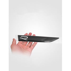 Golf 8 2'li çamurluk arması siyah-nikelaj / YACI165