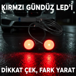 Gündüz Ledi Çakarlı 6W Kırmızı 12V / LAPA172-2