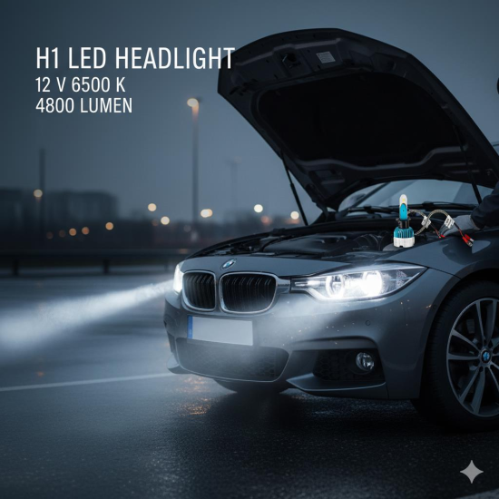 Space H1 Led Far Ampulü 4800LM parlak beyaz güçlü ışık