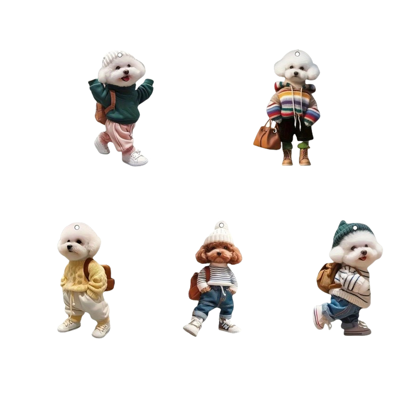 Space Oto İç aksesuar 5'li Köpek Görselleri