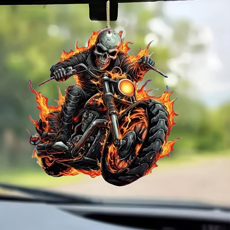 Space Oto İç aksesuar siyah-turuncu Ayna Süsü