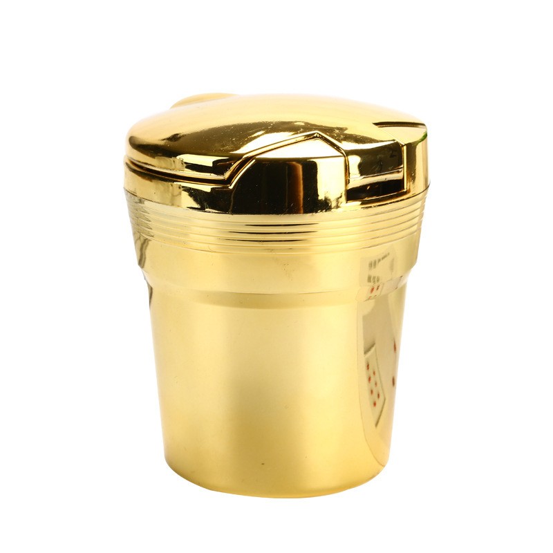 Işıklı küllük altın sarısı renkli Premium Tasarım