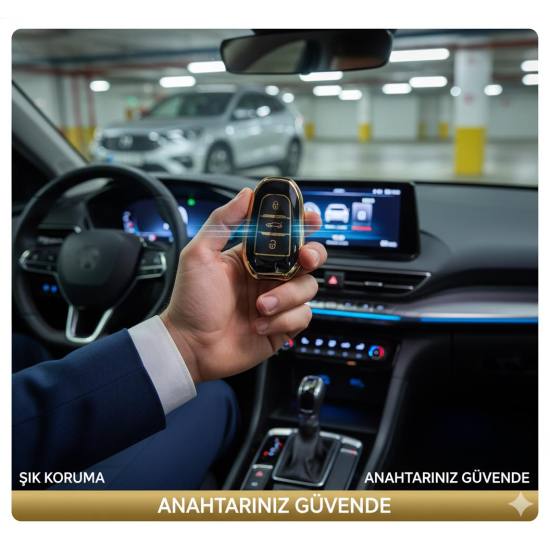 Jetta Metalize anahtar kabı Jetta uyumlu anahtar kılıfı e.m