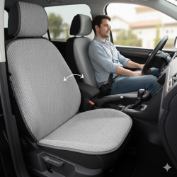 Space Oto Koltuk Kilim minderi 2'li set Tüm araçlarla uyumlu açık gri/füme (%10)