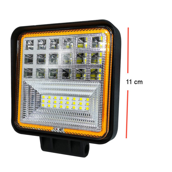Kırmızı Angelli Kare Sis Lambası 12-24V Kırmızı Angelli Kare Sis Lambası 12-24V
