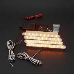 Led Lamba 4x9 ledli panjur içi Modlu lamba Sarı 24V