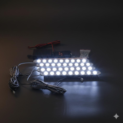 Led Lamba 4x9 ledli panjur içi Modlu lamba Sarı -Beyaz 24V