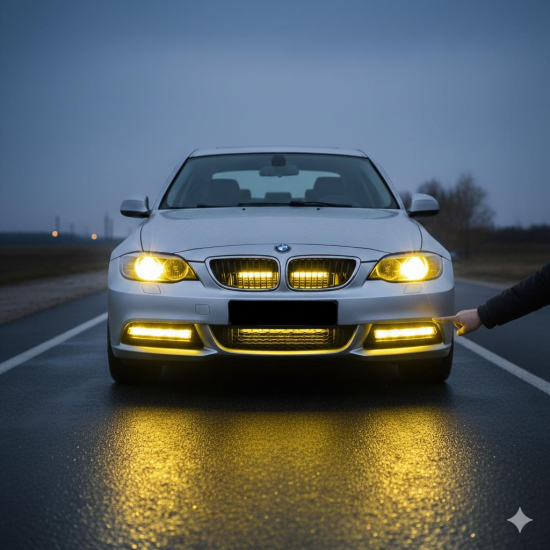 Led Lamba 4x9 ledli panjur içi Modlu lamba Sarı -Beyaz 24V