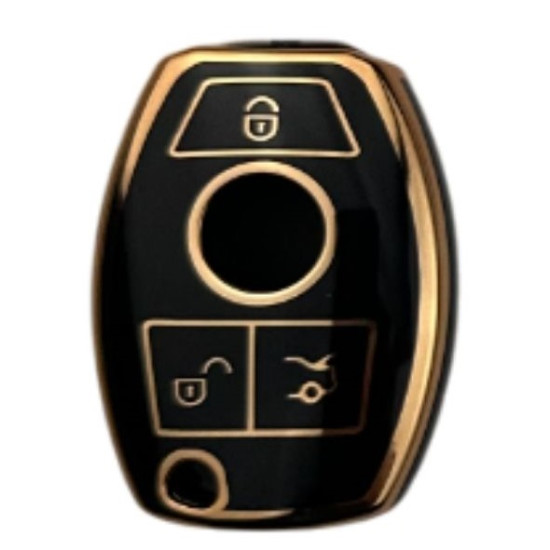Metalize anahtar kabı Benz uyumlu e.m / SYPD81-2