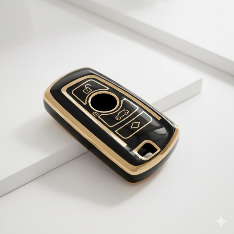 Premium Şık Metalize anahtar kabı F10,F30 Araçlarla uyumlu e.m