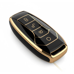 Premium Şık Metalize anahtar kabı Seul U -Atto 3 Anahtar uyumlu