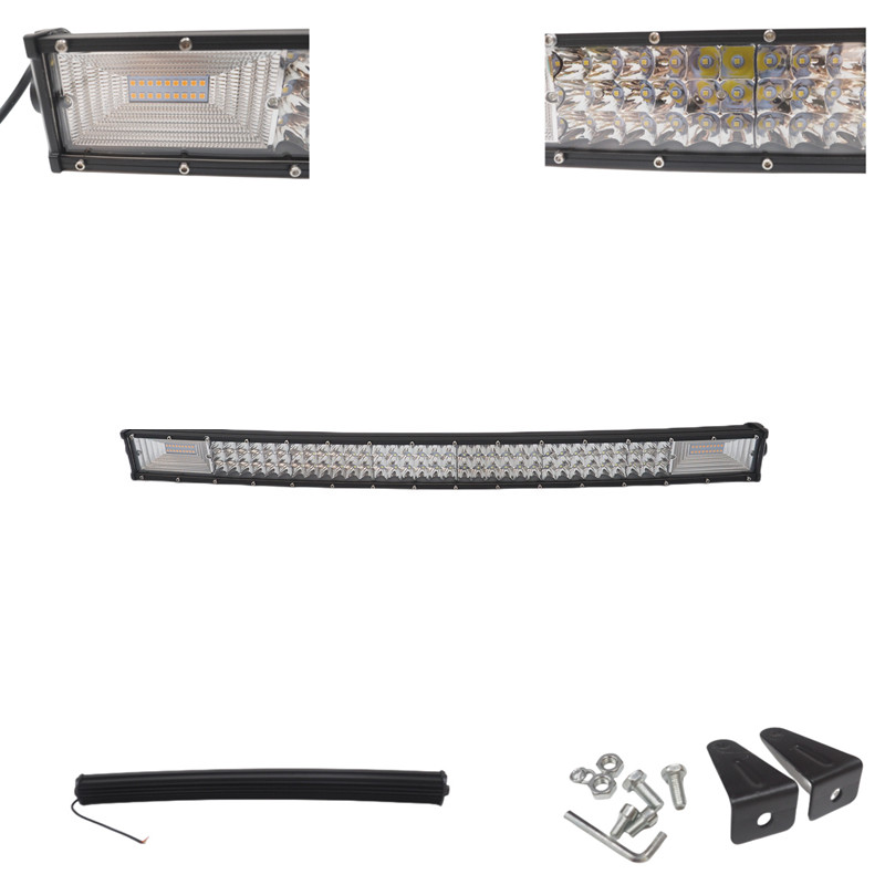 Space Offroad sis lambası 80cm  beyaz-amber çakarlı 135 led 405w eğimli adet / LASS292-1