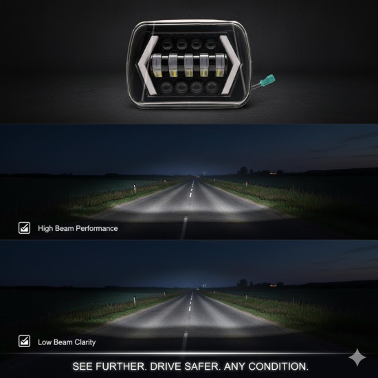 Offroad sis lambası beyaz, amber sinyal 60w 12-60v tek adet Premium tasarım