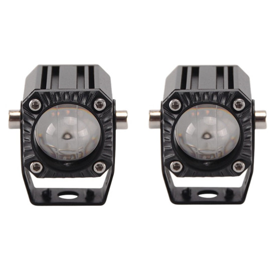Space Offroad sis lambası 3.5cm beyaz-sarı 10w 12-80v set / LASS348 Space Offroad sis lambası 3.5cm beyaz-sarı 10w 12-80v set / LASS348