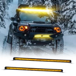 Space Offroad sis lambası 97cm iç çerçeve sarı piano black  12-32v /  LASS365-1