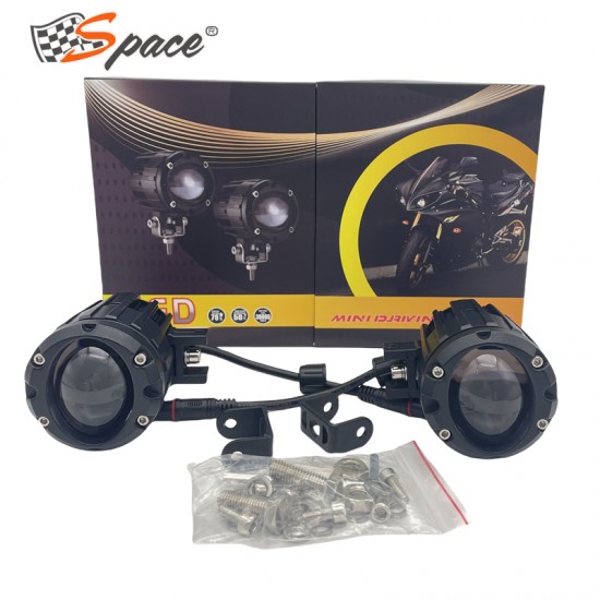 Space Offroad sis lambası 6.4 x 8.1 x 5.9 cm sarı-beyaz 12-60v set/  LASS367