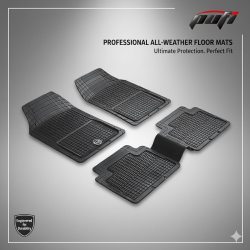 Pufi Klasik Şaft Üstü Kauçuk Paspas - Siyah (HB)