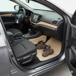 Pufi Premium Havuzlu Paspas %100 kauçuk move-bej Özel Seri