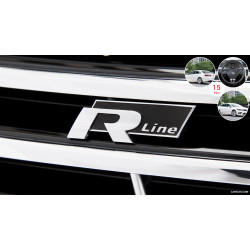 Space R-line yapışkanlı logo-siyah Rline Oto Logo