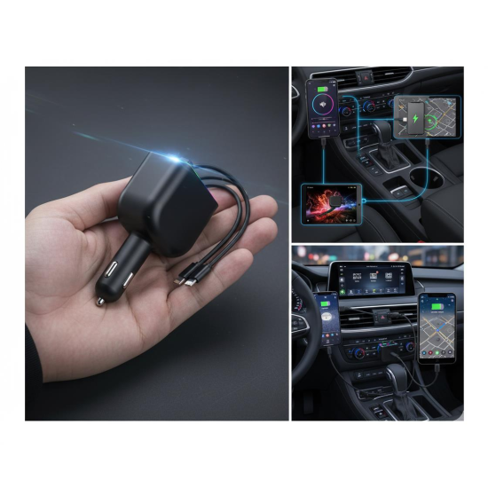 Space type-c ve usb kablolu çakmaklıklı mp3 player