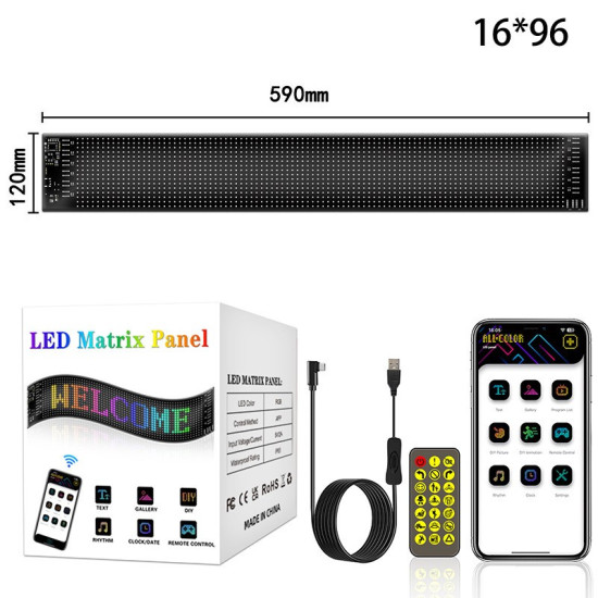 Şerit led esnek model 12x59cm (oynar göz model) / LAAM444