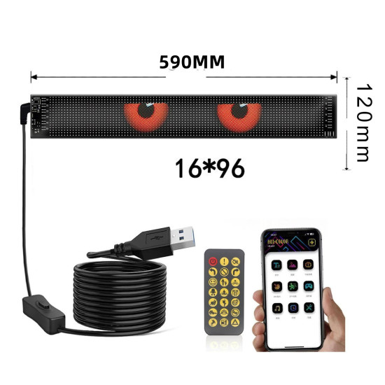 Şerit led esnek model 12x59cm (oynar göz model) / LAAM444