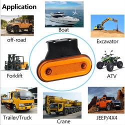 Side marker kasa lambası - sarı 24v 3w çakarlı adet / LAAM446