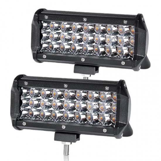 Sis lambası 24 led çift renk sarı beyaz 72W takım/LASS281-1 Sis lambası 24 led çift renk sarı beyaz 72W takım/LASS281-1