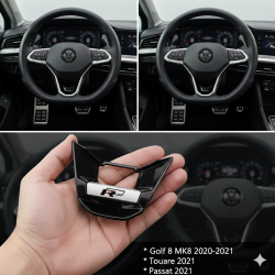 Siyah R-Line Direksiyon Logosu Premium kalite Siyah Renk