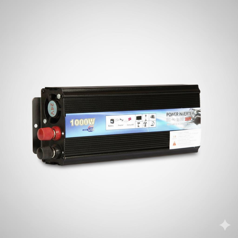 Space 1000W 24V-220V USB'li İnverter Güç Dönüştürücü