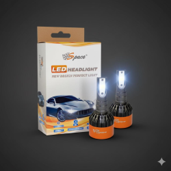 Space 12V 8000LM Beyaz H7 Led Far Ampulü (48W)