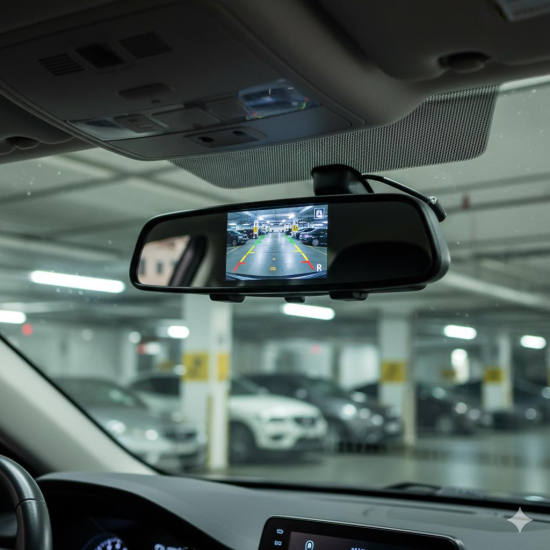 Space 4.3 İnç Monitörlü ve Kameralı Ayna Seti